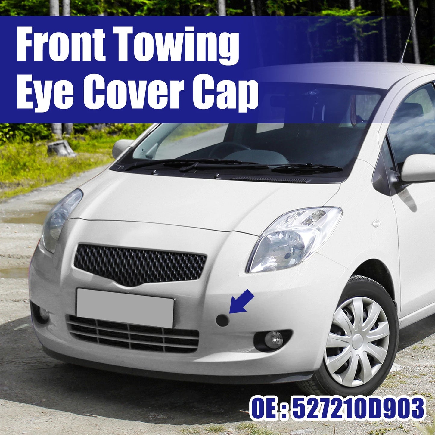 Bumper Tow Hook Cover for Toyota Yaris Sedan/Vios (2006-2011)