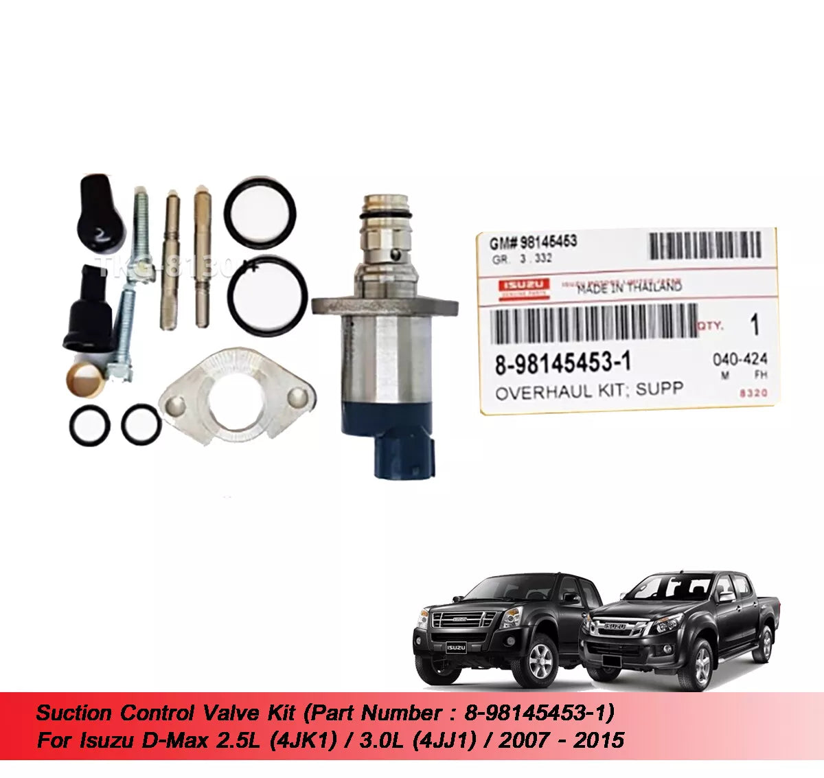 Suction Control Valve for Isuzu Dmax 4JK1 4JJ1 (2007-2014)