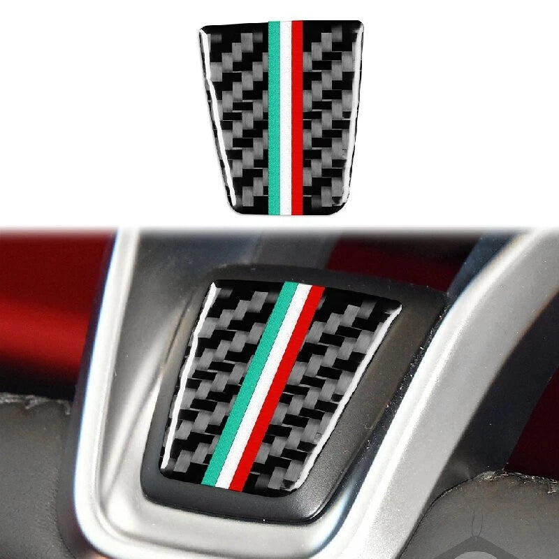 Carbon Fiber Steering Wheel Chin Trim for Alfa Romeo Giulia 2020-2021