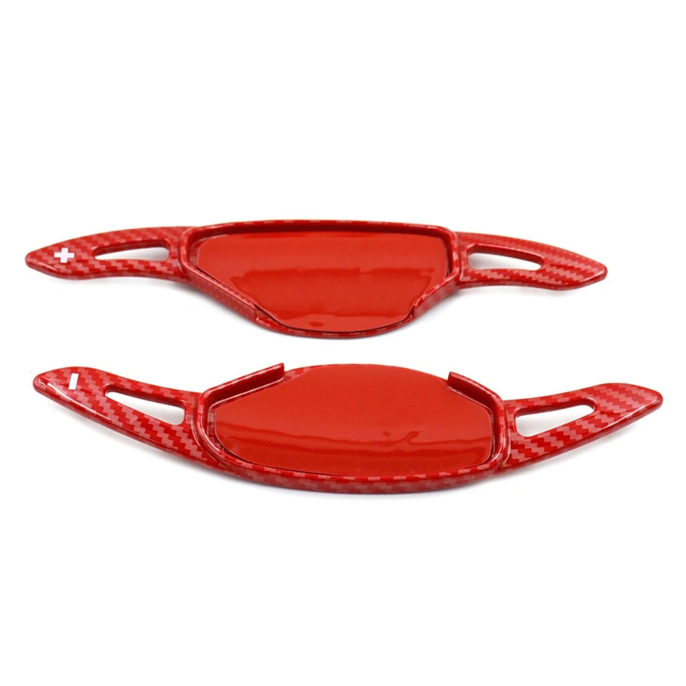 Red Steering Wheel Shift Paddle Extensions for Nissan, Infiniti, Mitsubishi