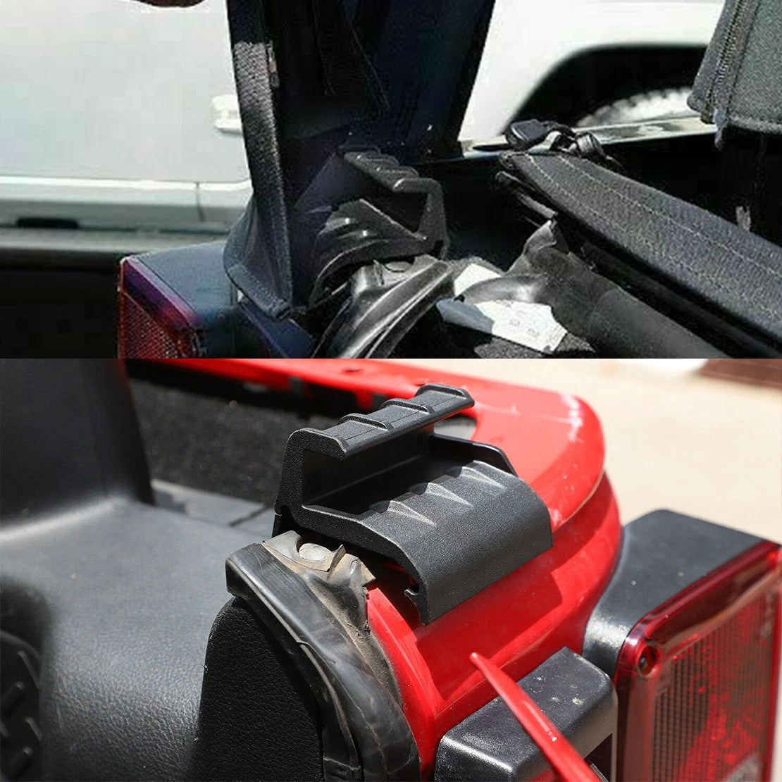 Rear Window Soft Top Retainer Bracket for Jeep Wrangler JK (2007-2022)