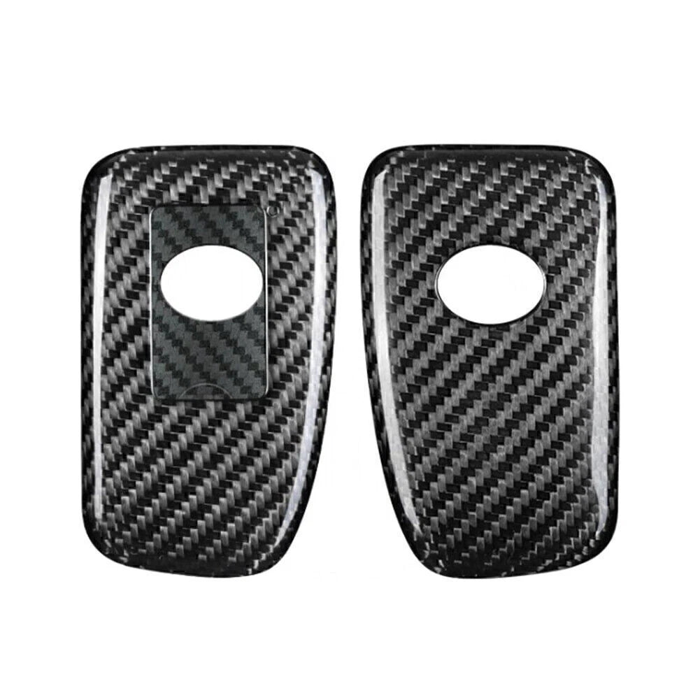 Carbon Silver Black Remote Smart Key Fob Shell Cover for Lexus 2014-2017