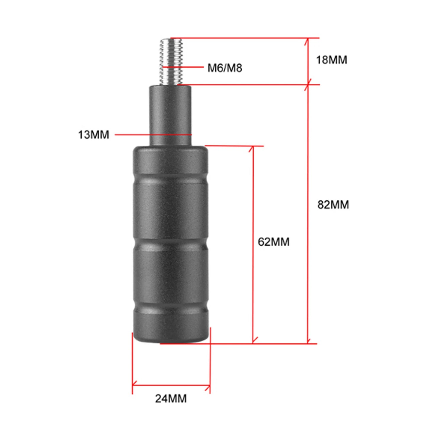 Fork Fender Lamp Holder for M6 M8 Motorcycle - Black