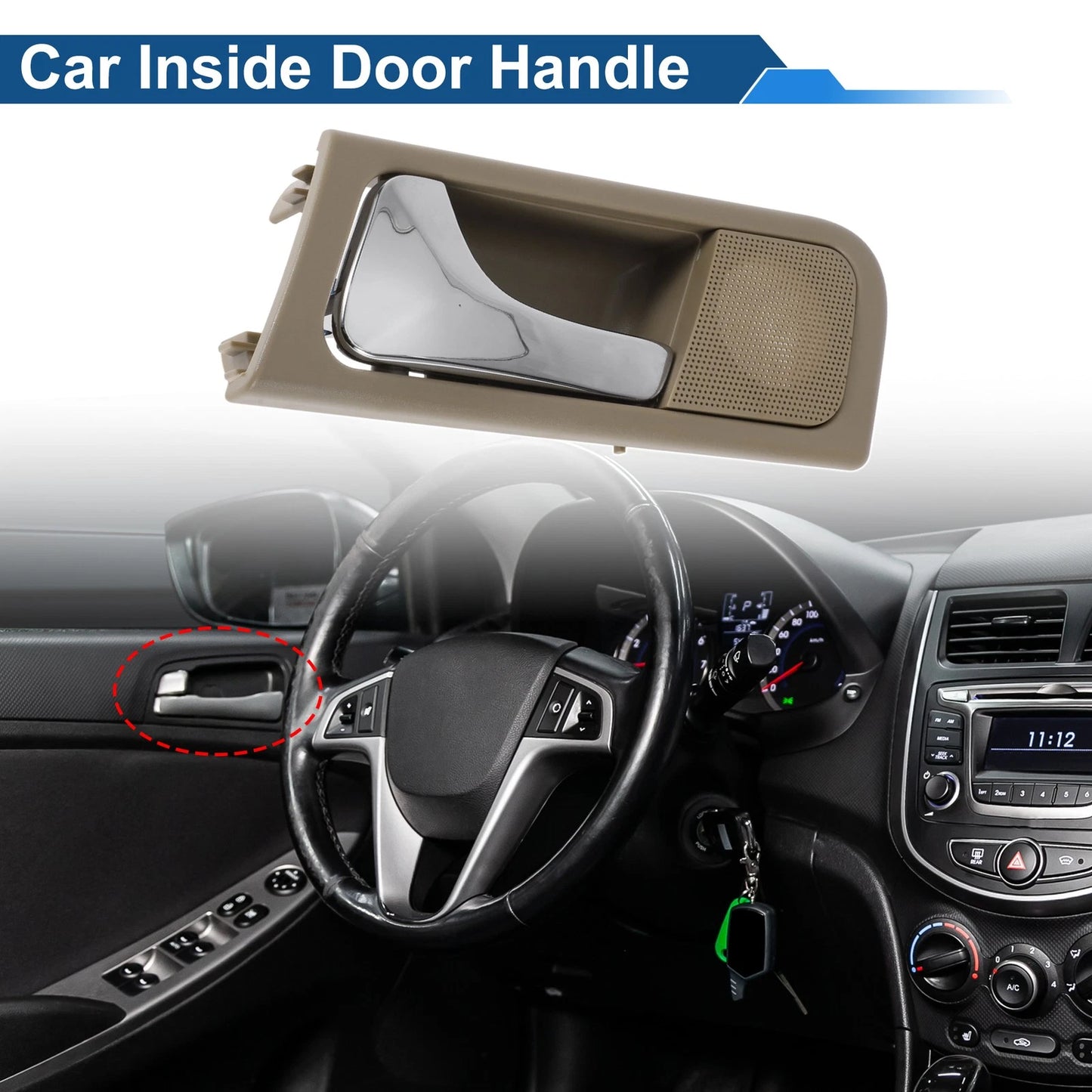 Front Passenger Side Interior Door Handle for Buick Excelle (2003–2008)