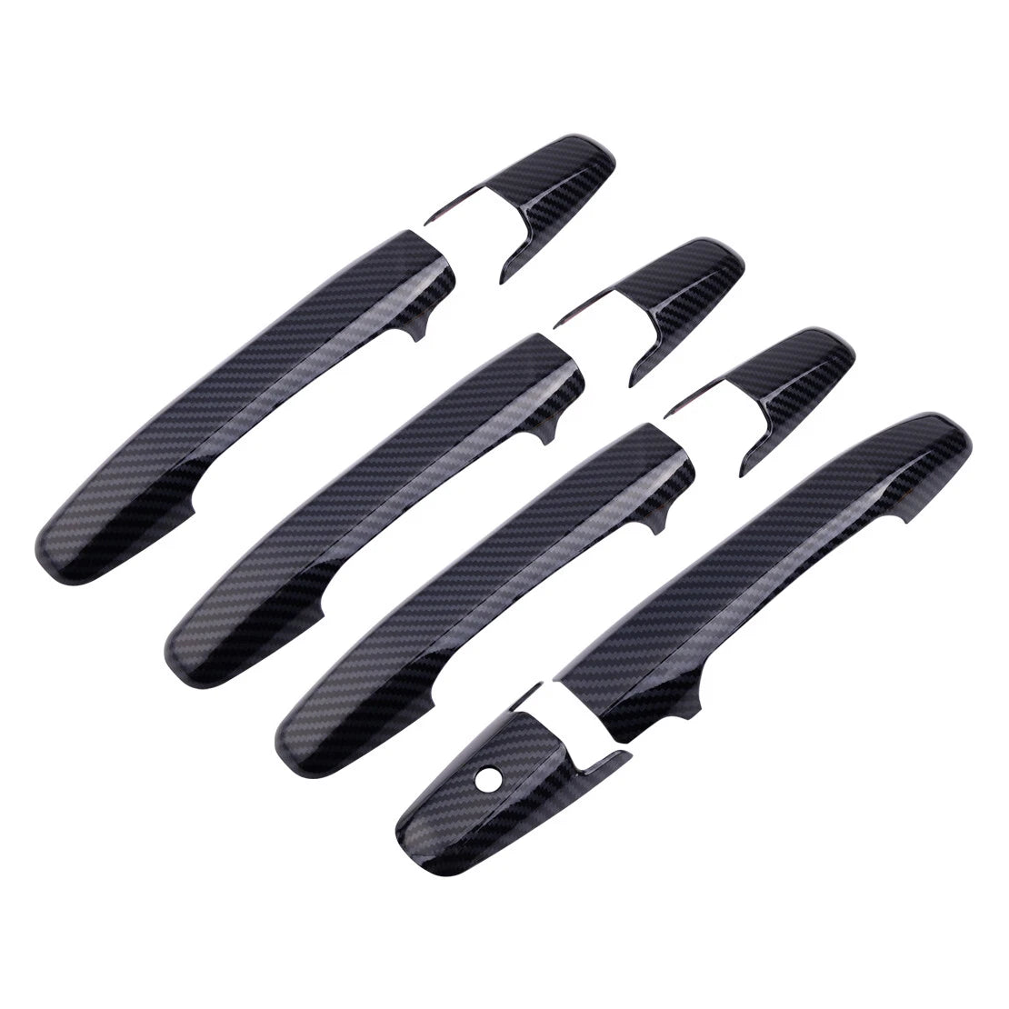12pcs Carbon Fiber ABS Door Handle Bowl Covers for Honda Civic (2006-2011)