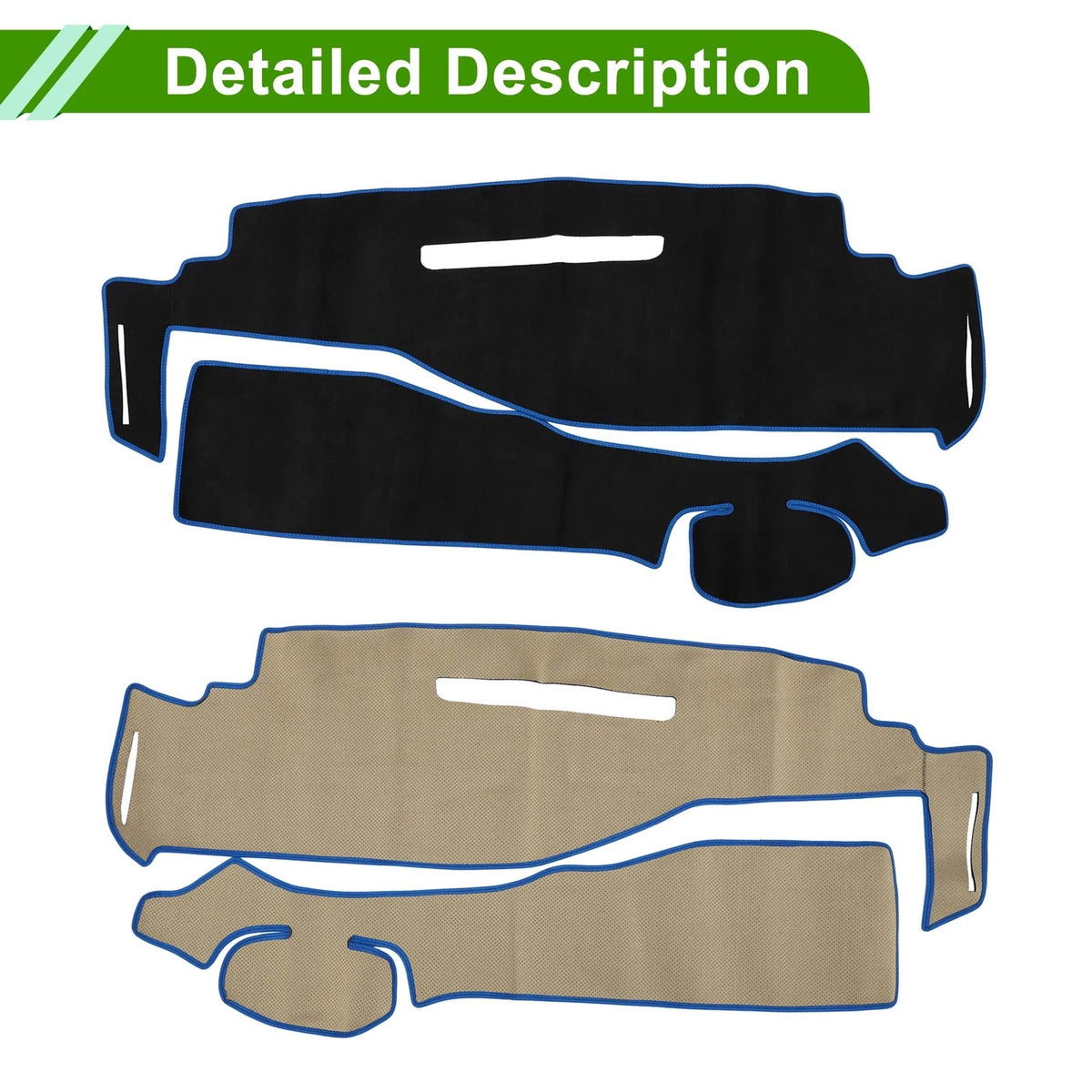 Dashboard Cover Mat for Nissan Serena C27 2016-2022 Black Blue