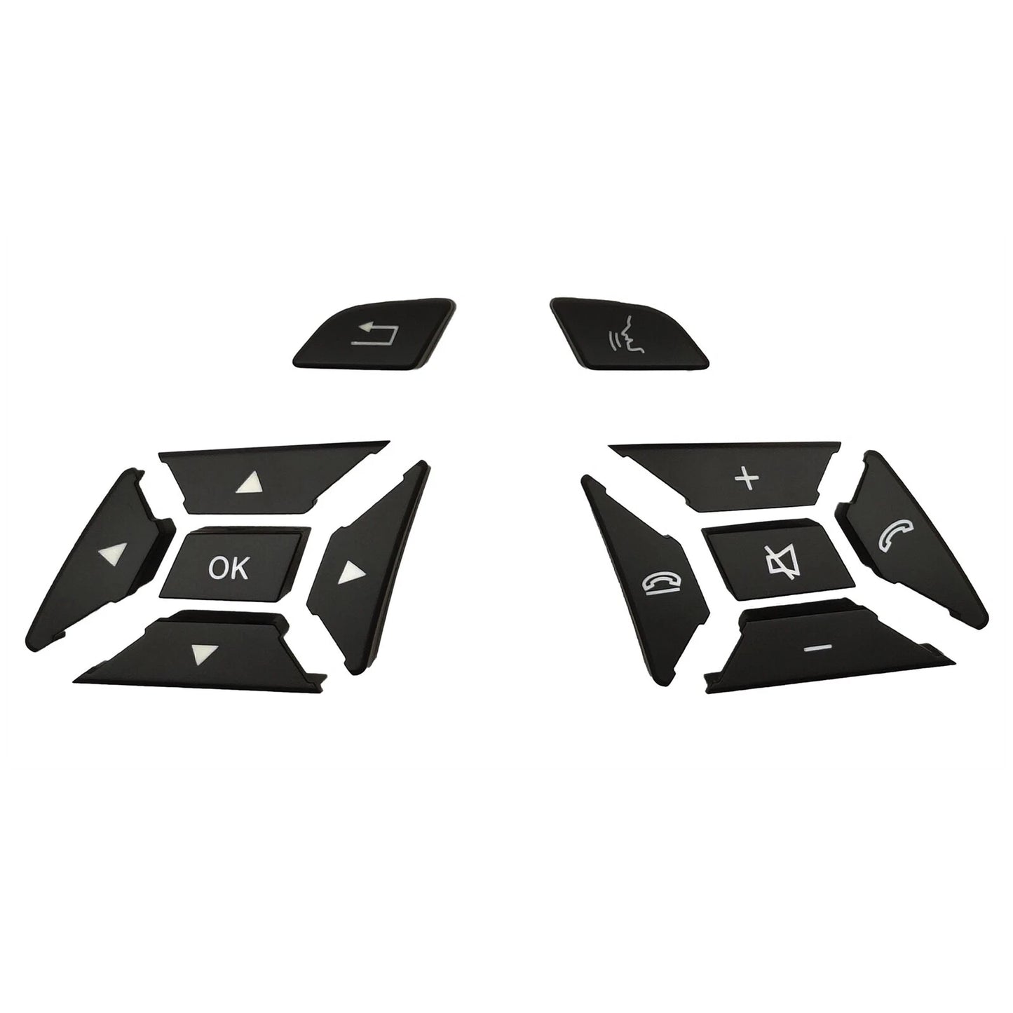 Steering Wheel Button Cap Kit for Mercedes ML W166 (2011-2015) W463 (2013-2018)