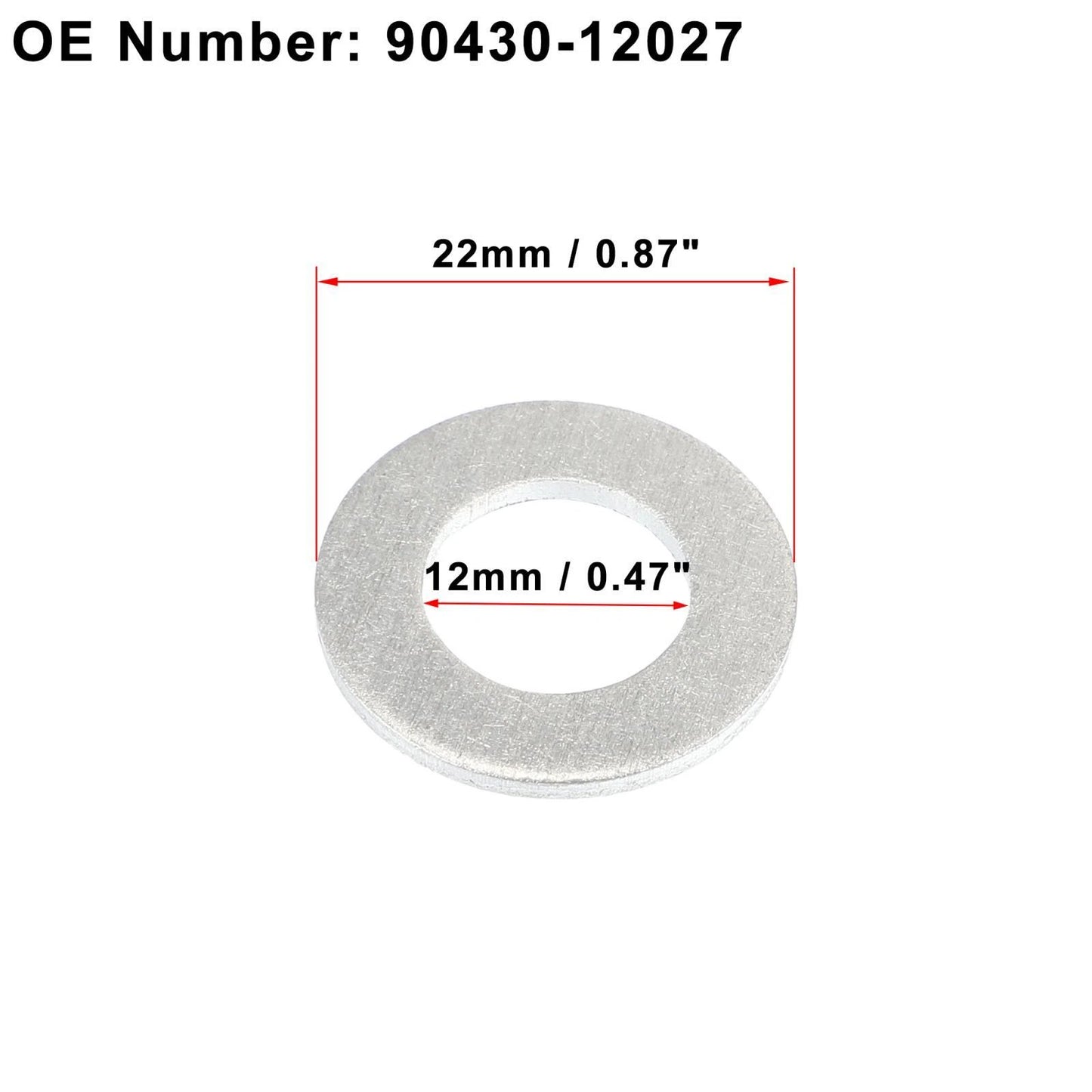 15 x M12 Engine Oil Drain Screw Gaskets for Toyota Prius (2001-2005)