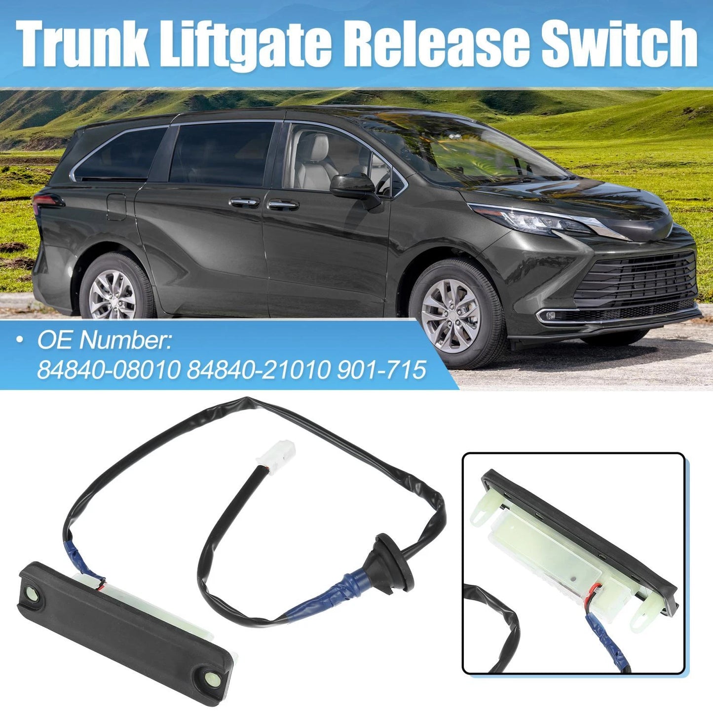 Trunk Liftgate Release Switch for Toyota Sienna, Lexus (2004-2020)
