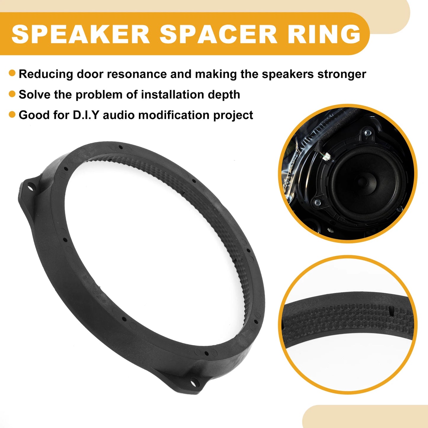6.5" Speaker Subwoofer Mounting Spacer Bracket Ring for Ford