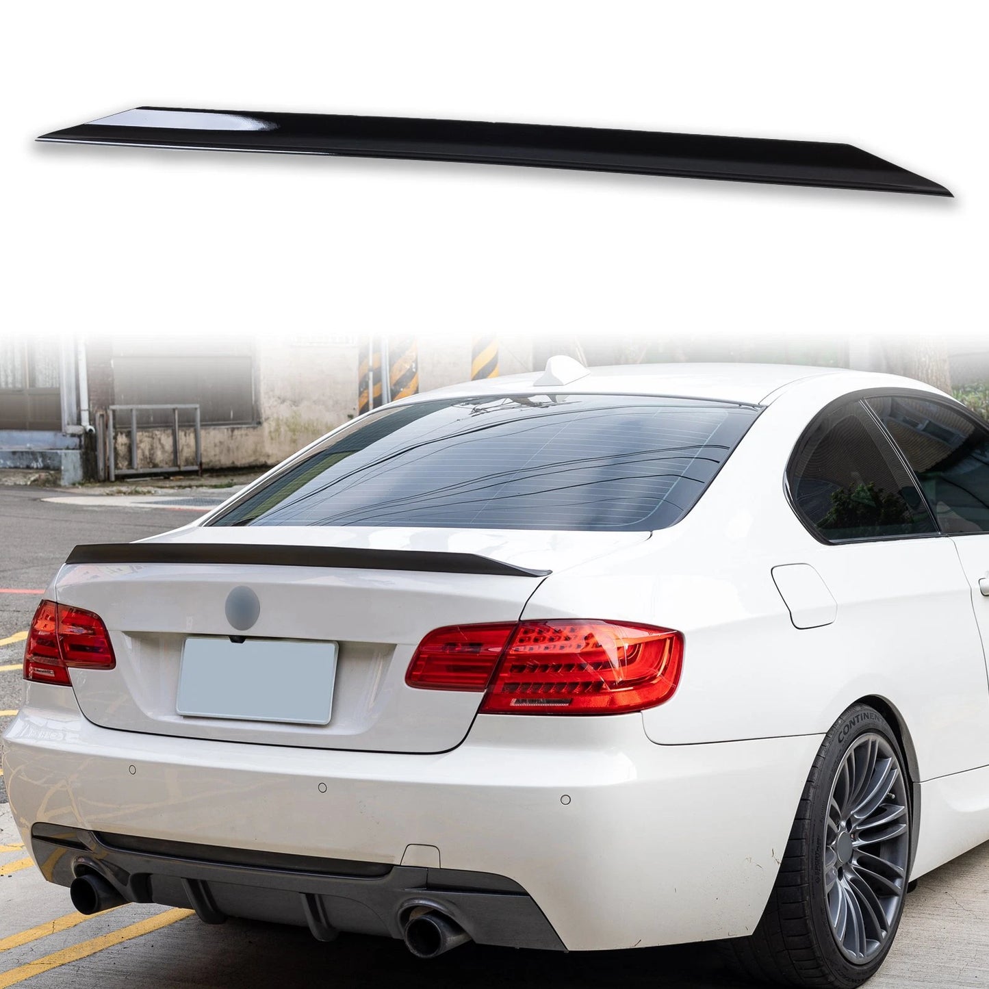 8 x Black Boot Duckbill Spoiler for BMW 7 Series E38 (1995-2001)