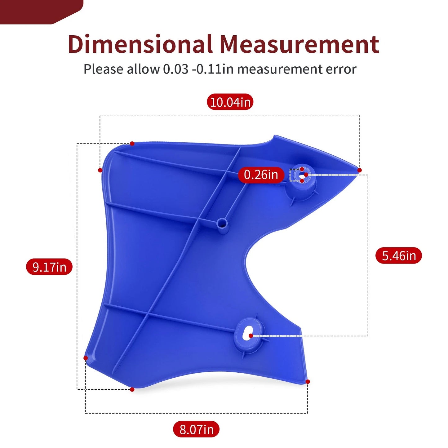 Right Tank Shroud Air Scoop Blue for Yamaha TTR90 TTR90E (2000–2007)