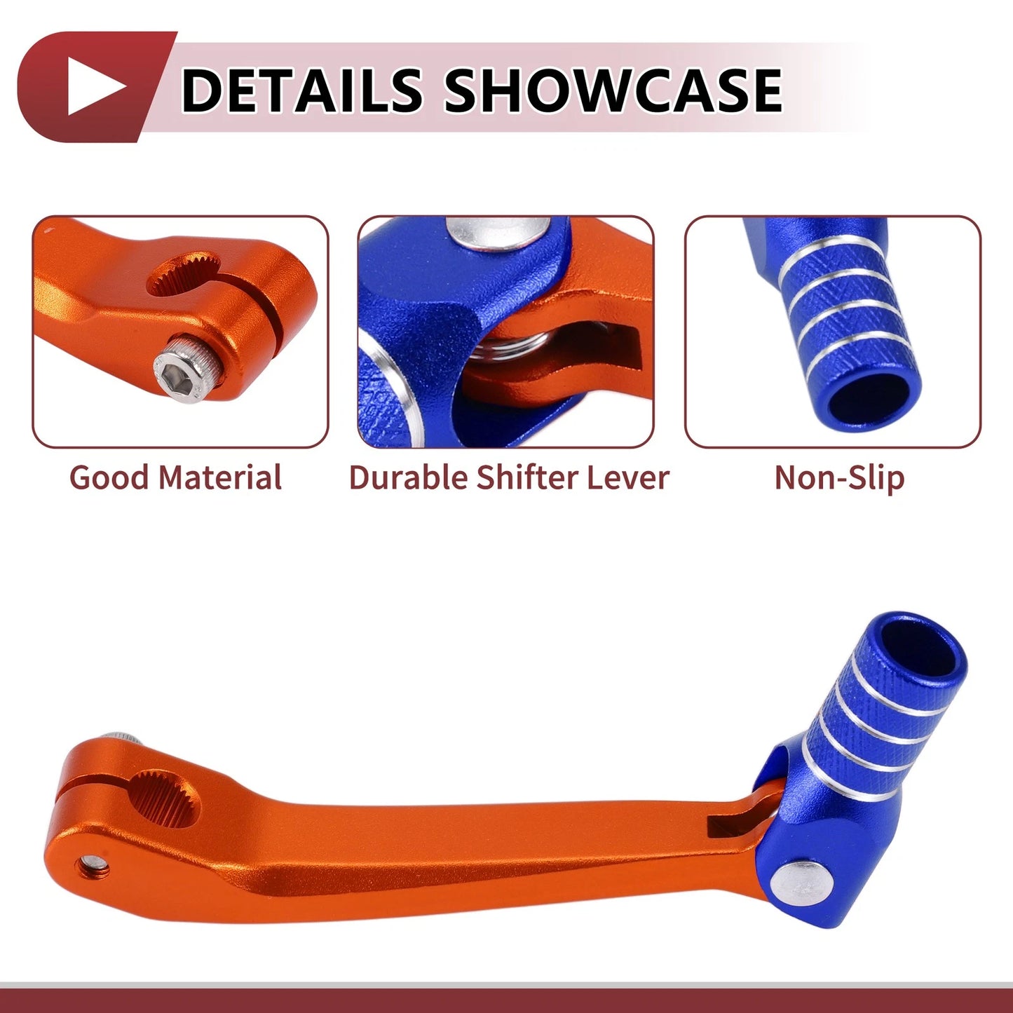 Shifter Lever for Honda CRF150F 03-17 Orange Blue Silver Tone (2003–2017)