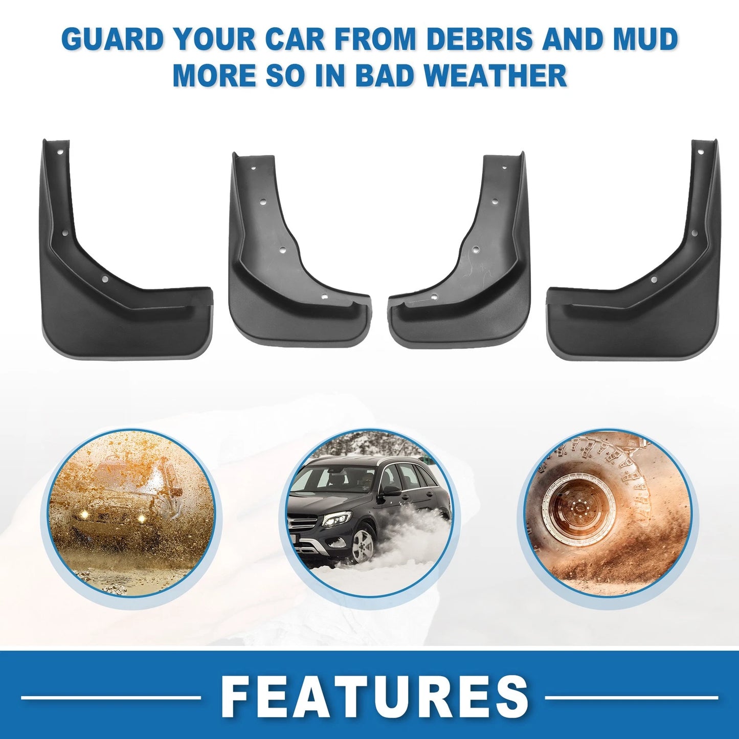 Mud Flap Splash Guard for Ford Escape 2013-2014