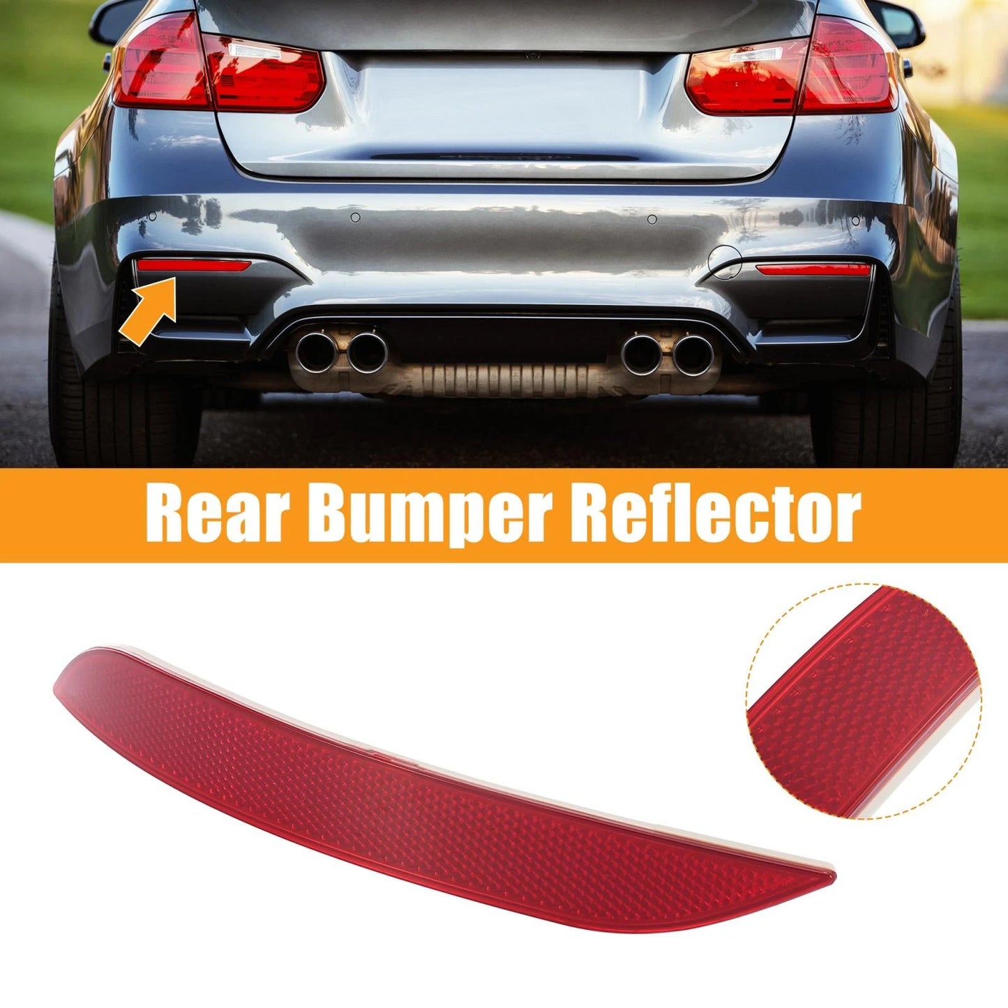 Rear Bumper Reflector Strip Cover Left for BMW X1 (2013-2015)