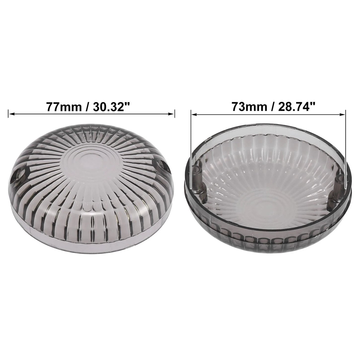 2 x Smoked Color LED Turn Signals Lens Covers for Yamaha V-Star 650 1100