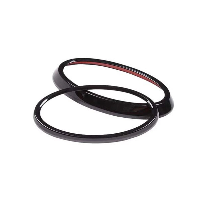 Gloss Black Front & Rear Logo Trim Ring Covers for Subaru XV (2022) 2 x Pieces