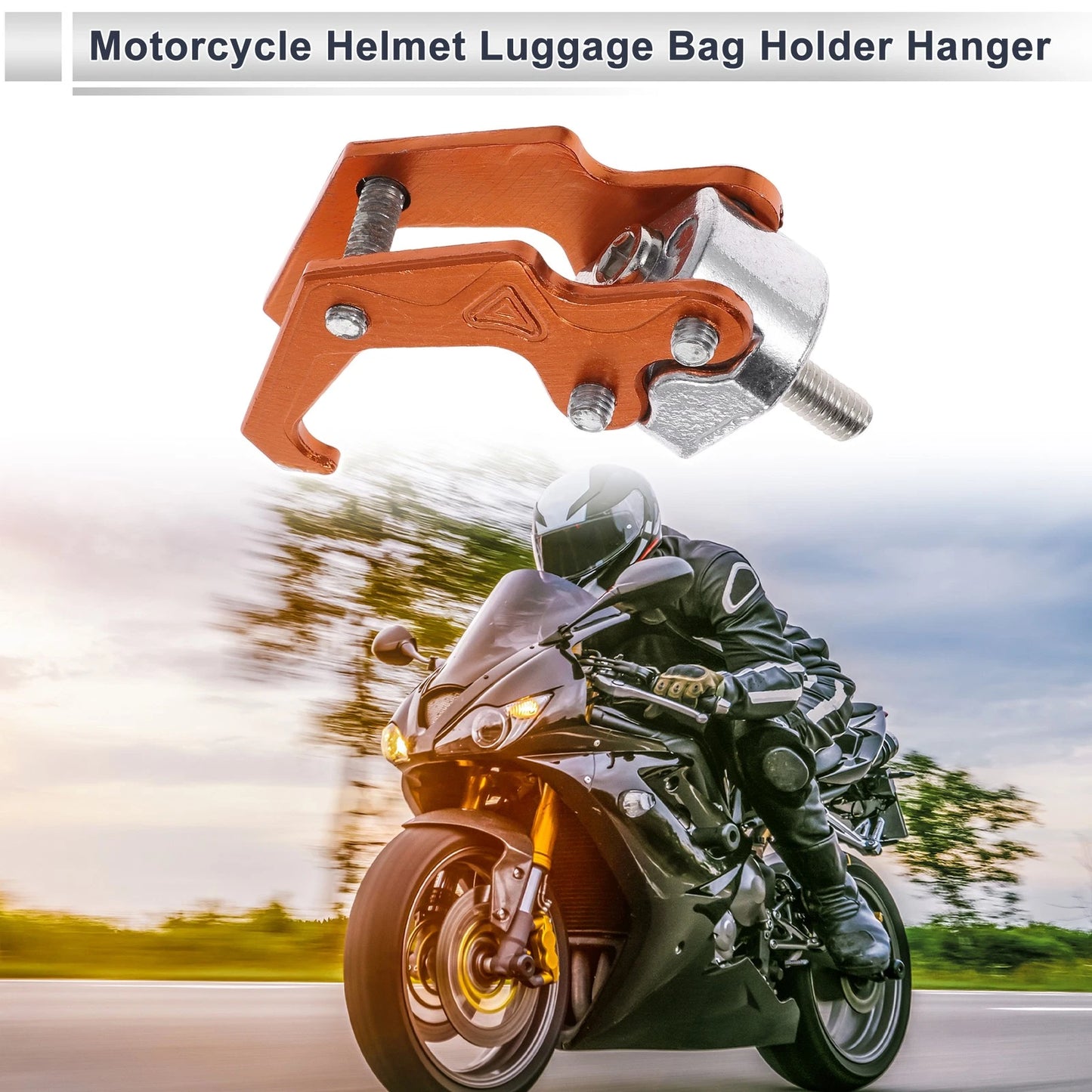 Orange Hanging Hook / 62mm / Claw Shape Aluminum Alloy Motorcycle