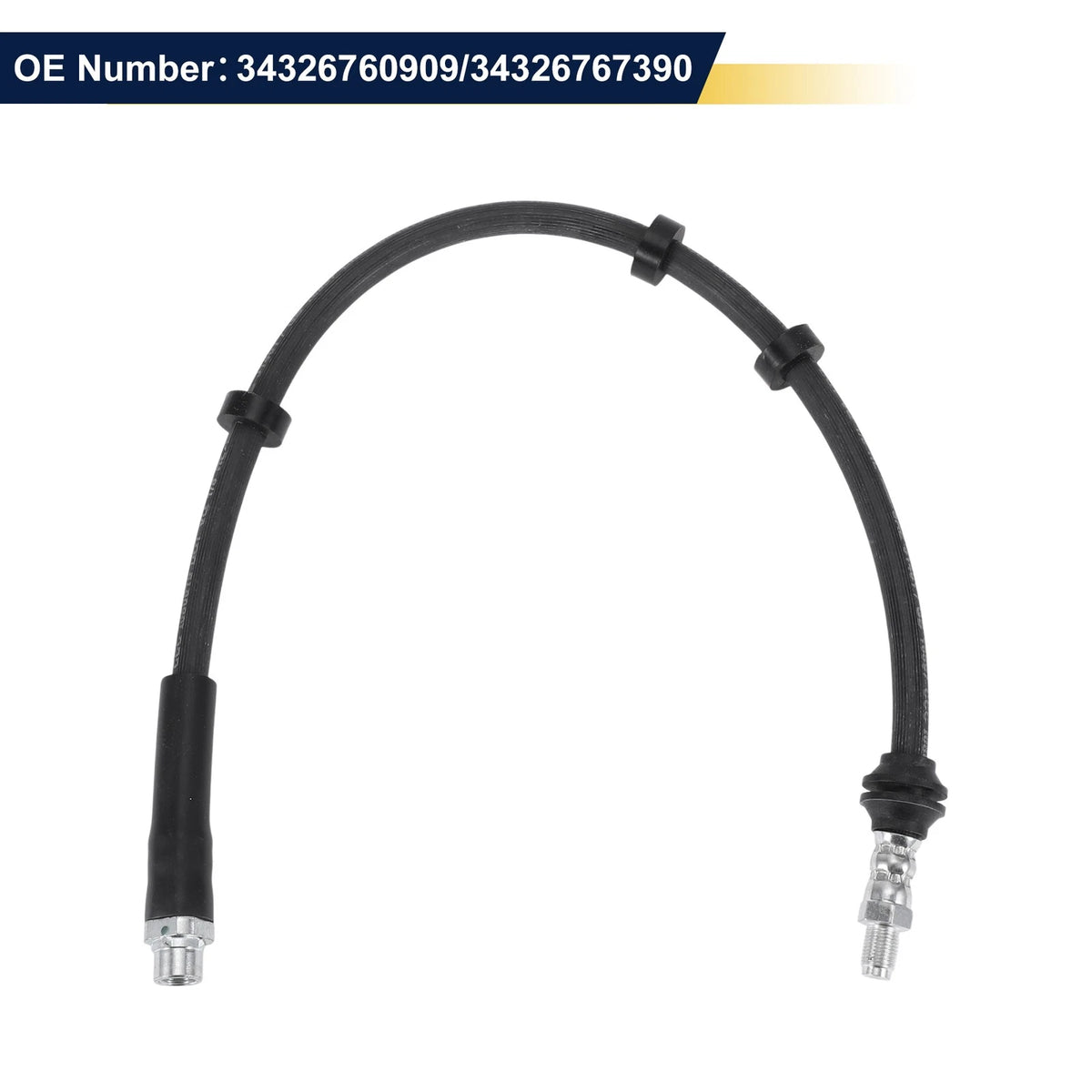 Front Brake Hose for BMW 525i 2004-2010 Hydraulic Hose 2 x 34326760909