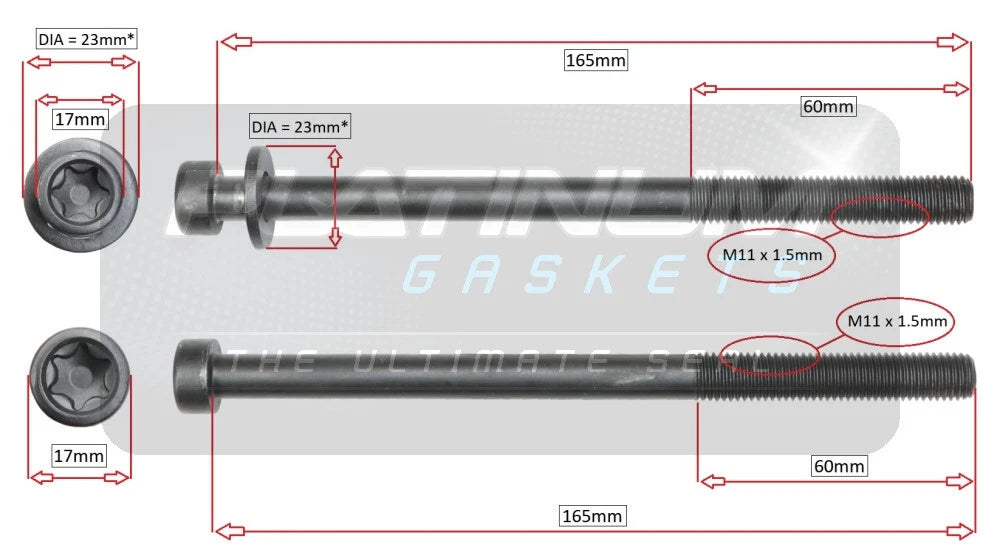 Head Gasket + Head Bolts for Mitsubishi ASX XA XB XC 2.0L 4B11