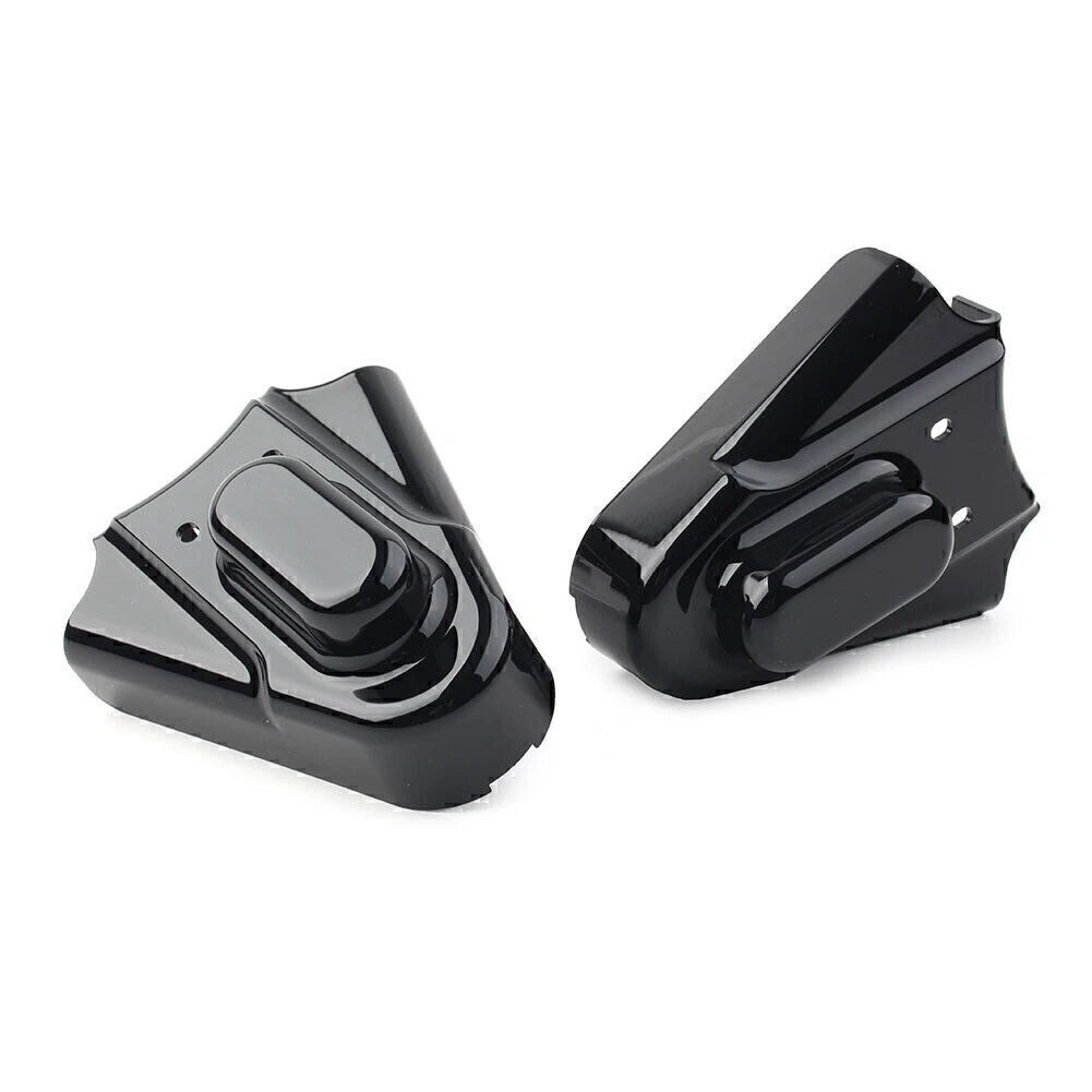 Black Phantom Rear Axle Covers Kit for Harley Softail (1986-2007)