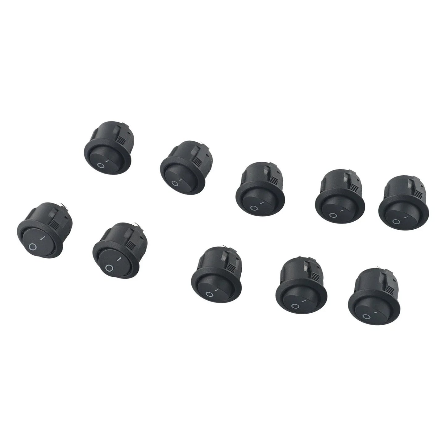 12V Small Round Rocker Switch 2 PIN SPST for Campervan/Caravan/Boat