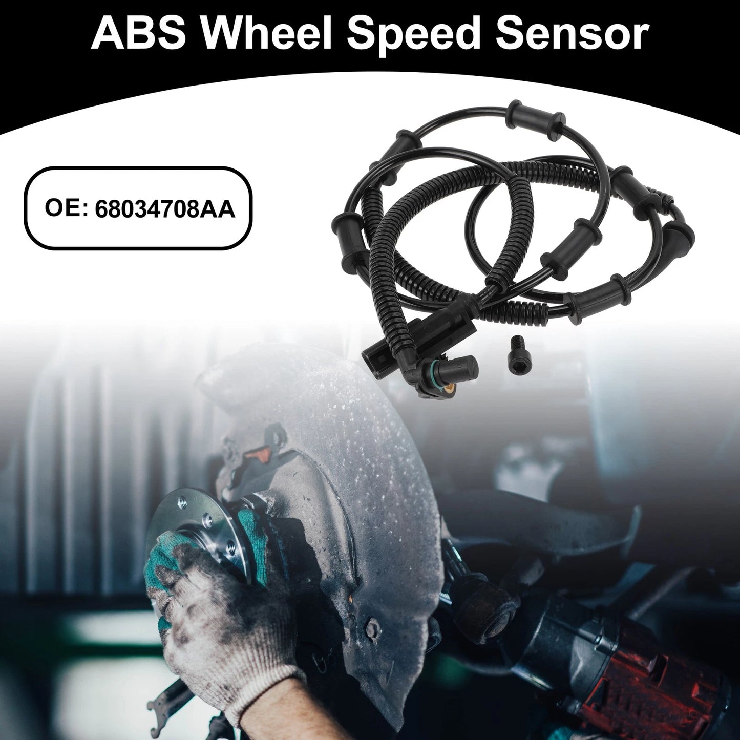 ABS Wheel Speed Sensor Kit 1pc for Dodge Front Left/Right