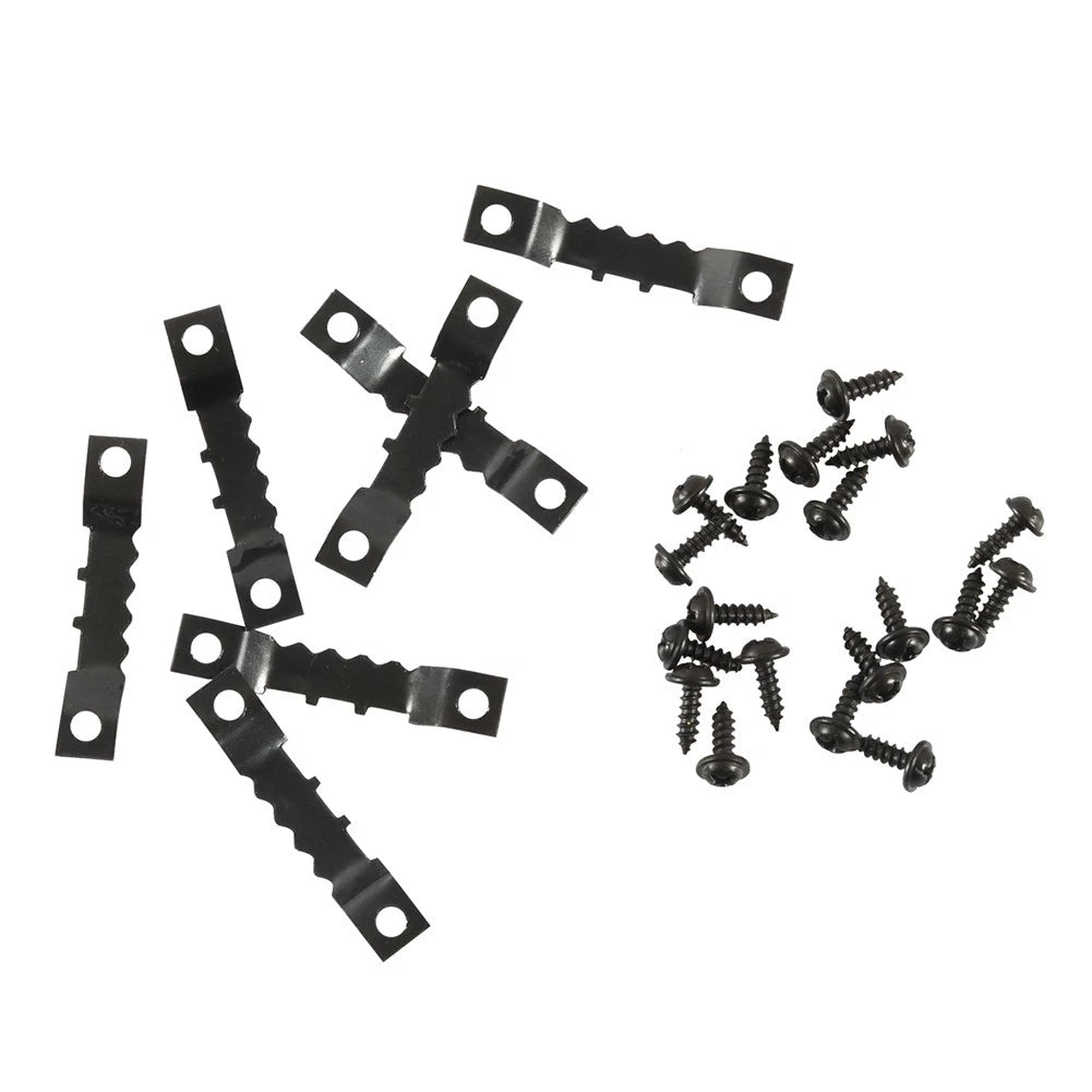 Double Hole Sawtooth Picture Hanger Hooks for Frame Art - Black