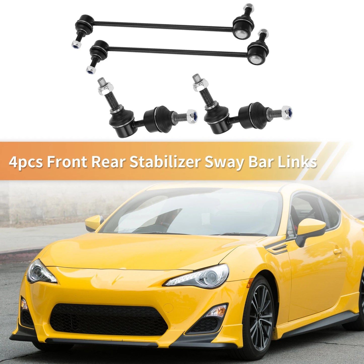 4pcs Front Rear Sway Bar Links for Ford Focus, C-MAX (2012-2018)