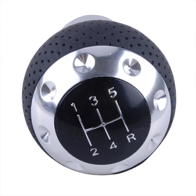 5 Speed Leather Round Ball Universal Car Gear Shift Knob for Various Models