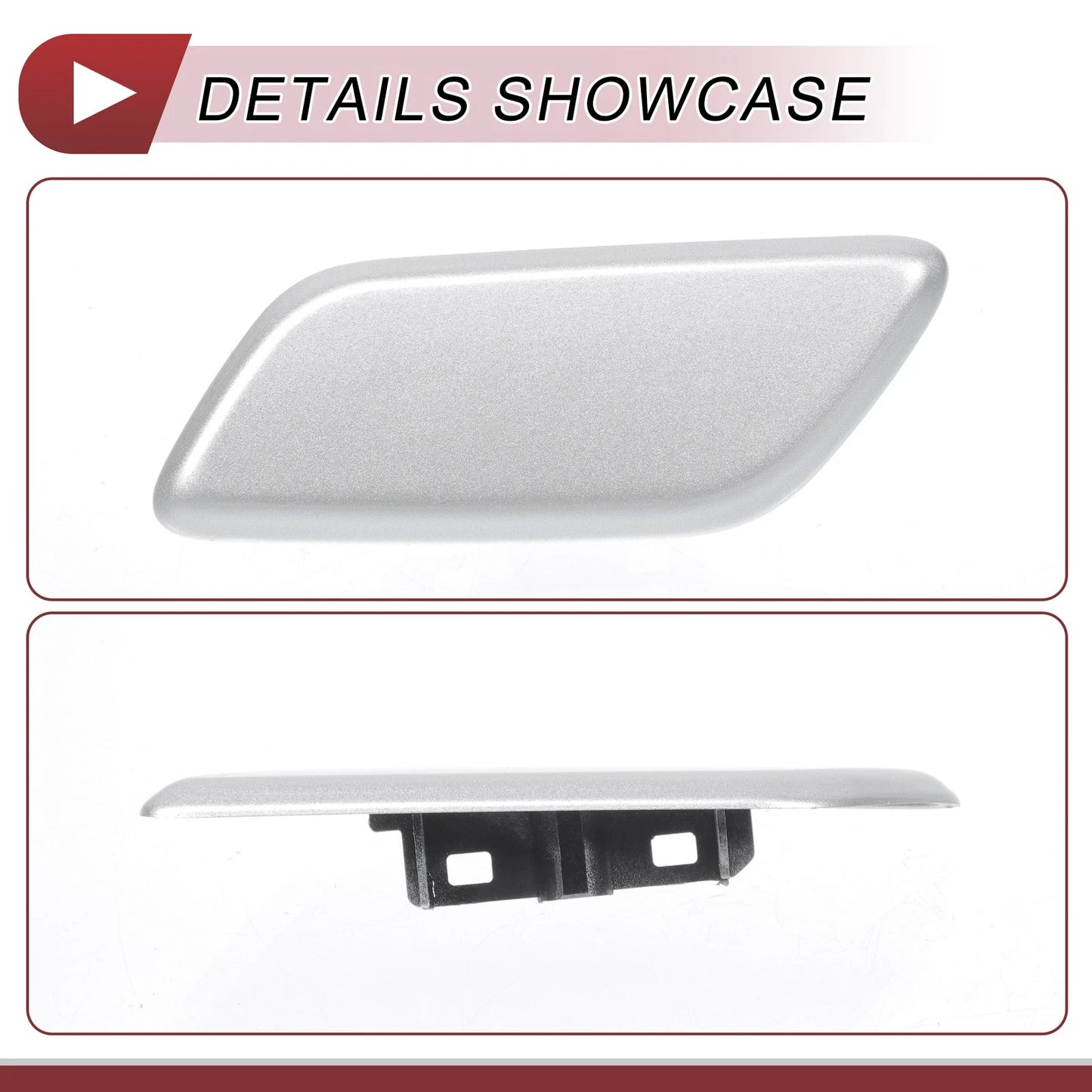 Front Left Washer Nozzle Cover for Lexus LX570 (2013-2015) - Silver Tone 1 x
