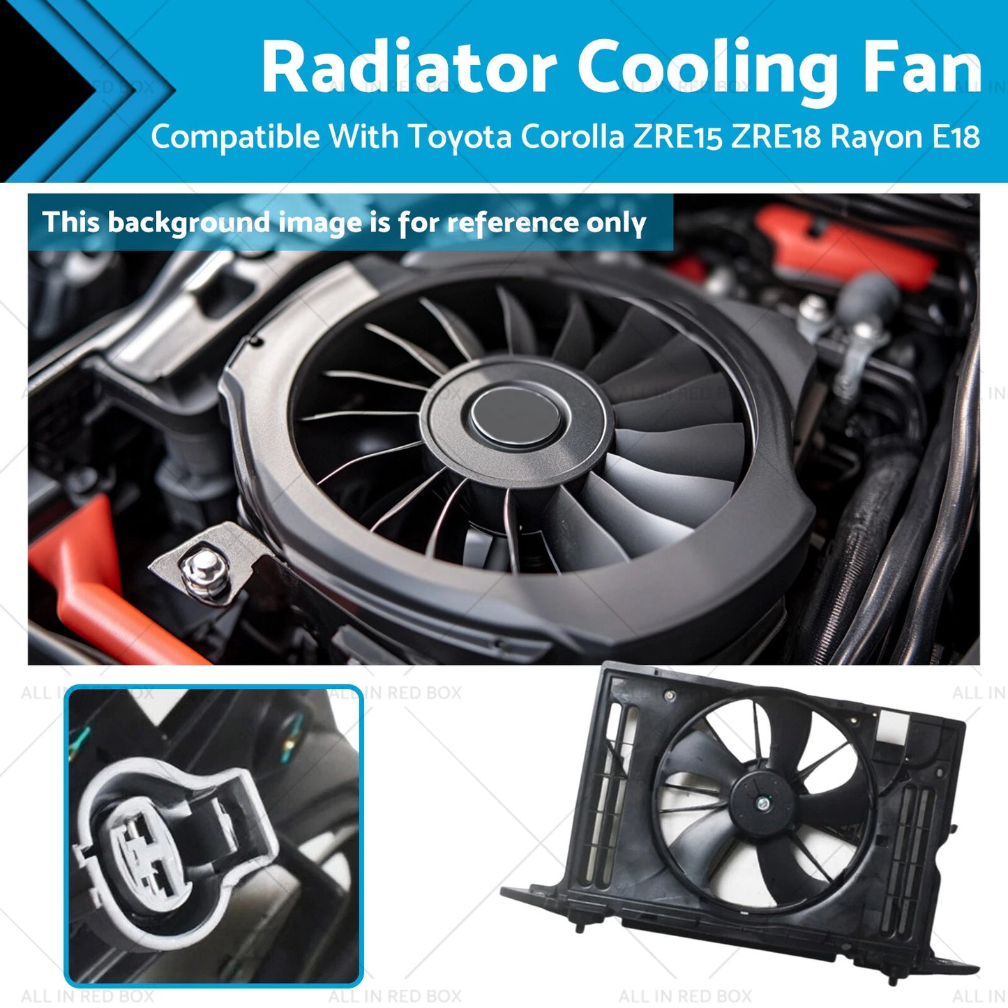 Radiator Cooling Fan for Toyota Rayon E18 1.8GS 7ZR-FE (2016)