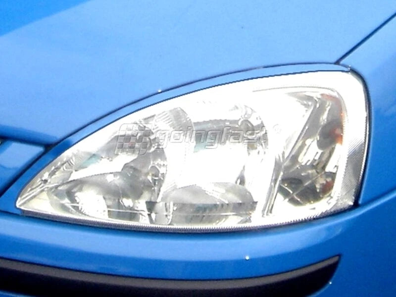 Headlight Covers for Vauxhall Opel Corsa C SRI SXI (2001-2006)