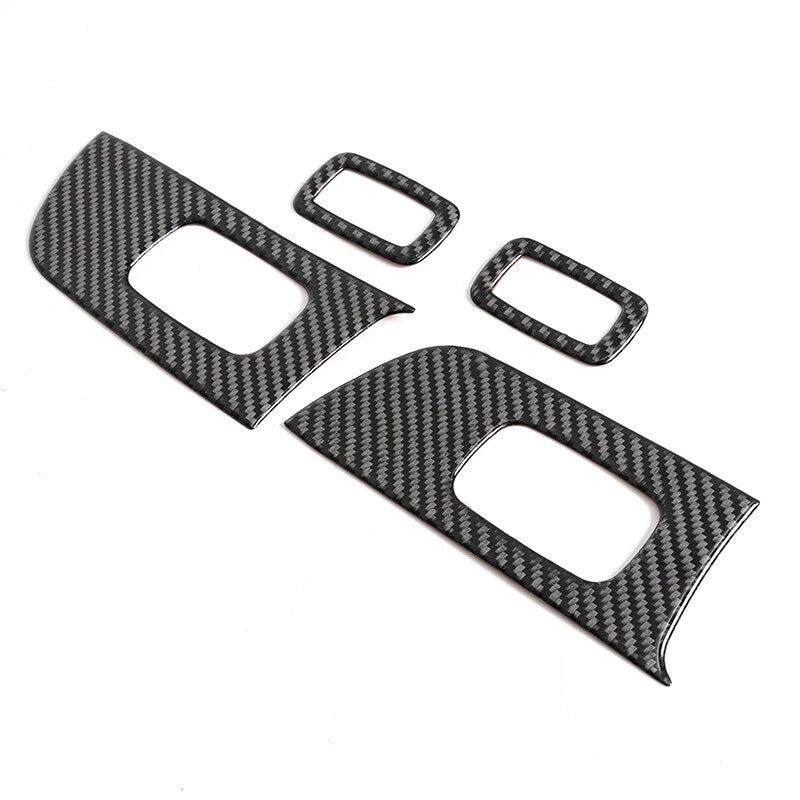 Carbon Fiber Window Lift Switch Panel Cover Trim for Dodge Charger (2015-2022)