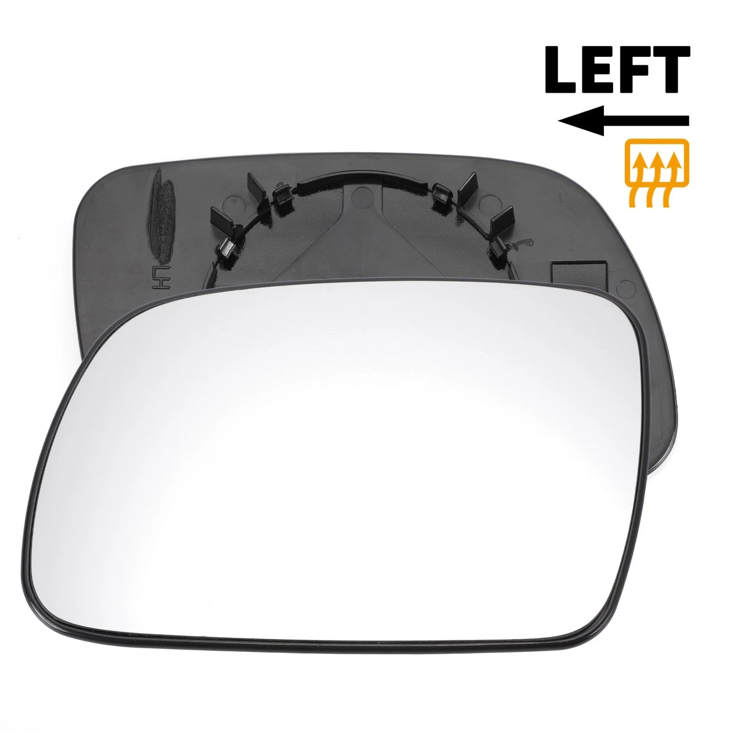 Left Side Heated White Mirror Glass for Peugeot 307 (2001-2009)