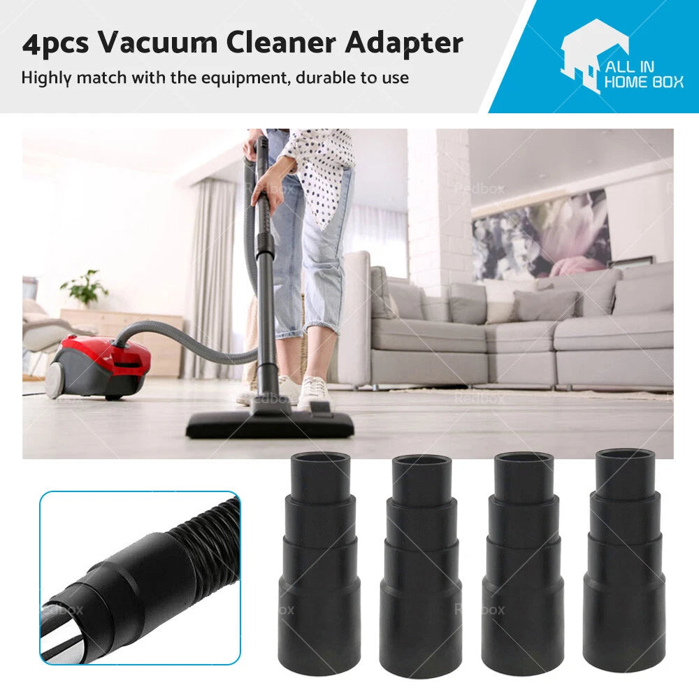 4 x Dust Extractor Hose Universal Adapter for Vacuum Cleaner Power Tool