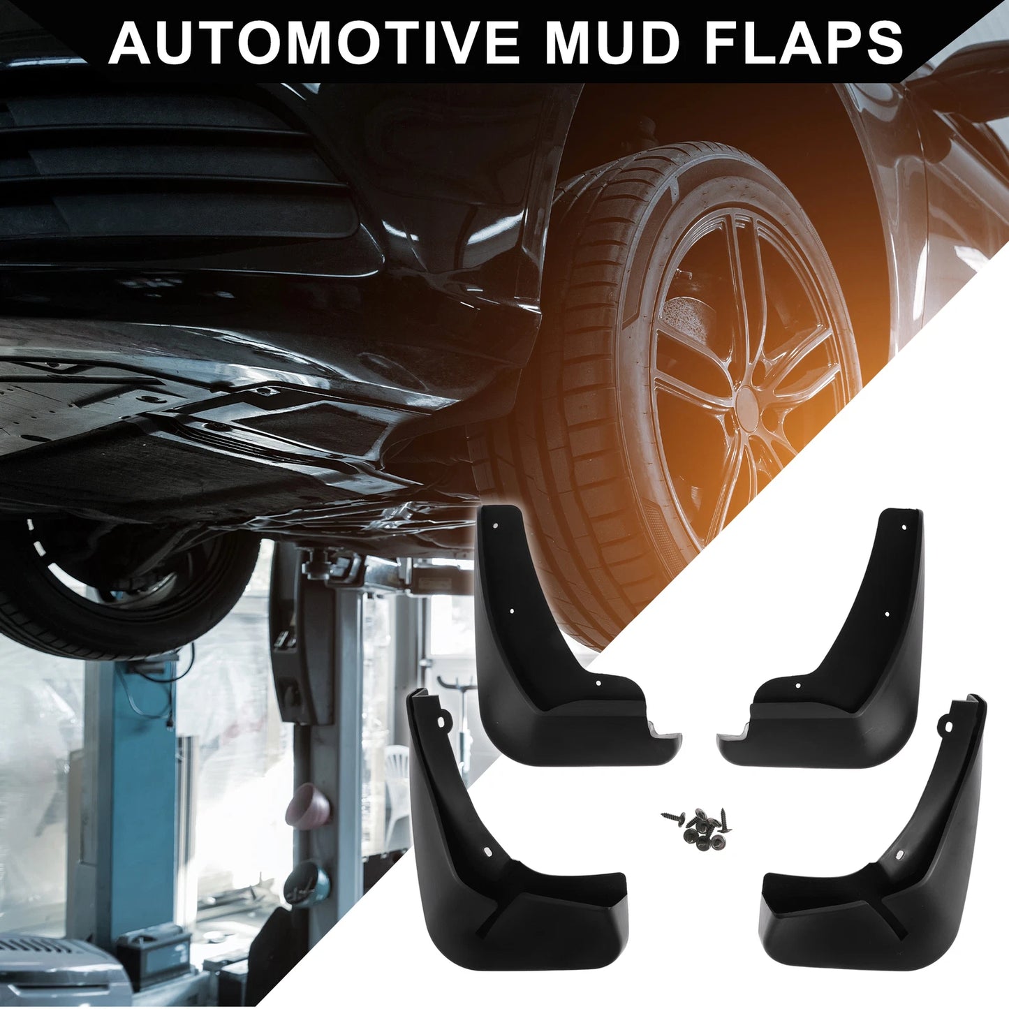 Front & Rear Mud Flap Splash Guards for Ford Fiesta ST-Line (2021-2023)