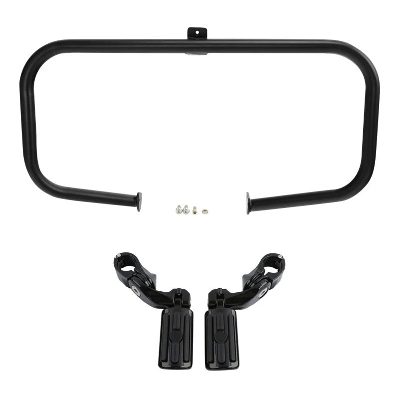 Engine Guard Crash Bar Footpegs for Harley Touring Road King (1997-2008)