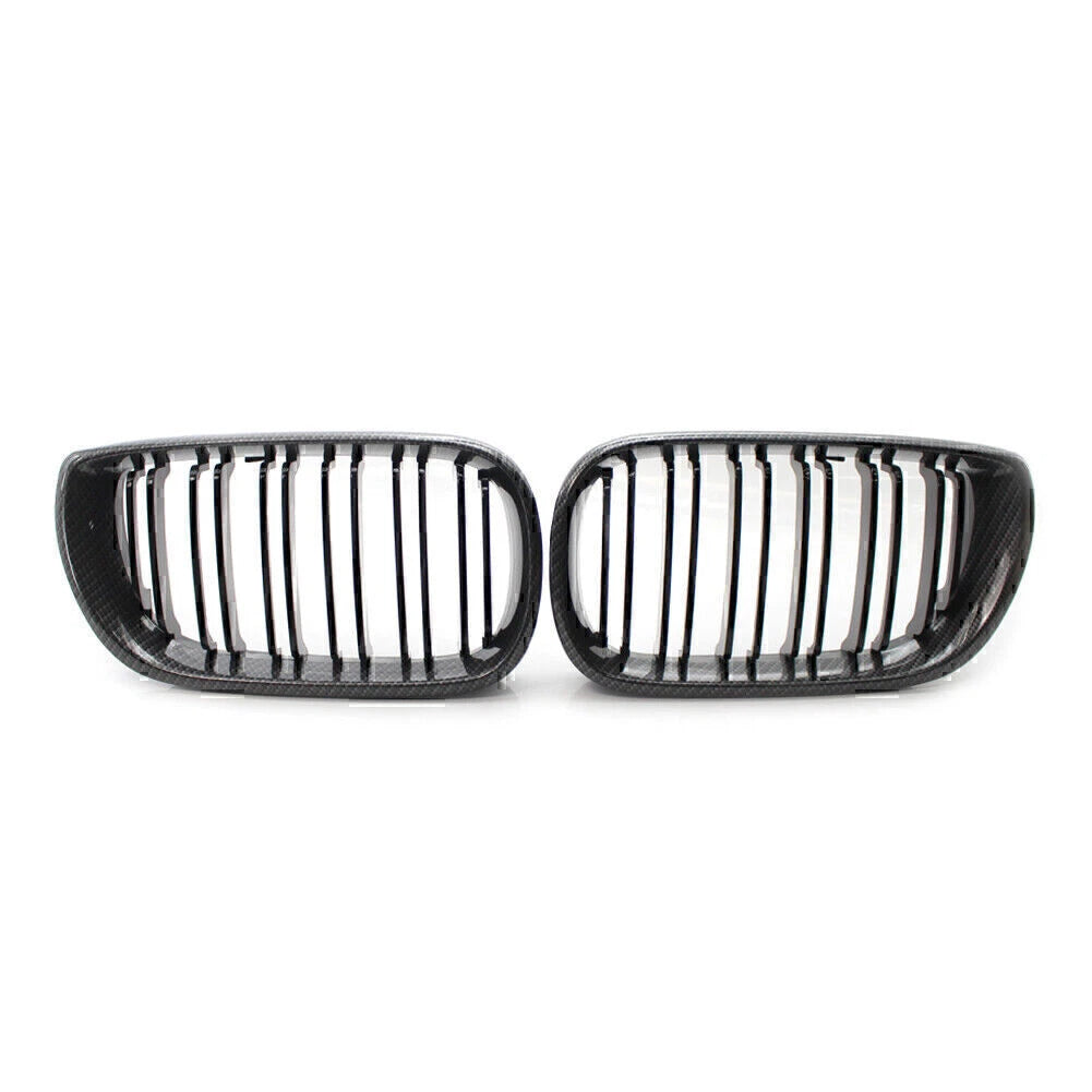 Carbon Fiber Double Slat Front Kidney Grille for BMW E46 Sedan (2002-2005)