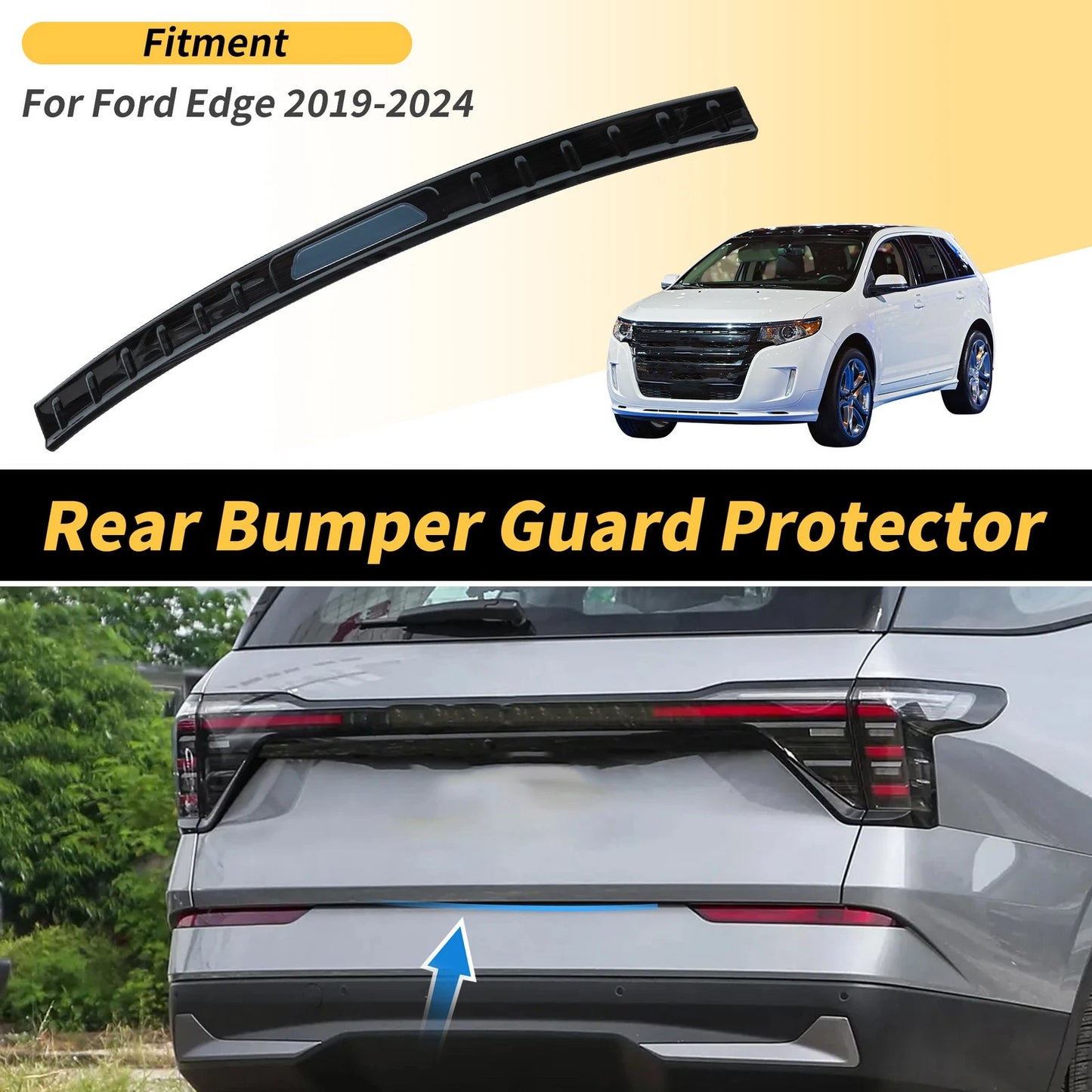 Bumper Guards 1 Pc for Ford Edge (2019-2024)