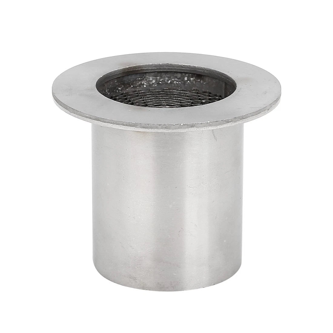 42mm Universal Motorcycle Exhaust Pipe Baffle Muffler Silver Tone