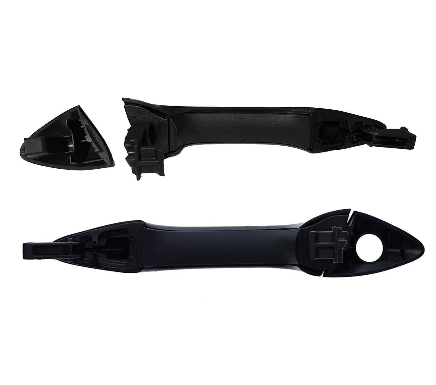 Set of 2 Door Handle Outer Black for Hyundai i30 GD (2012–2017)