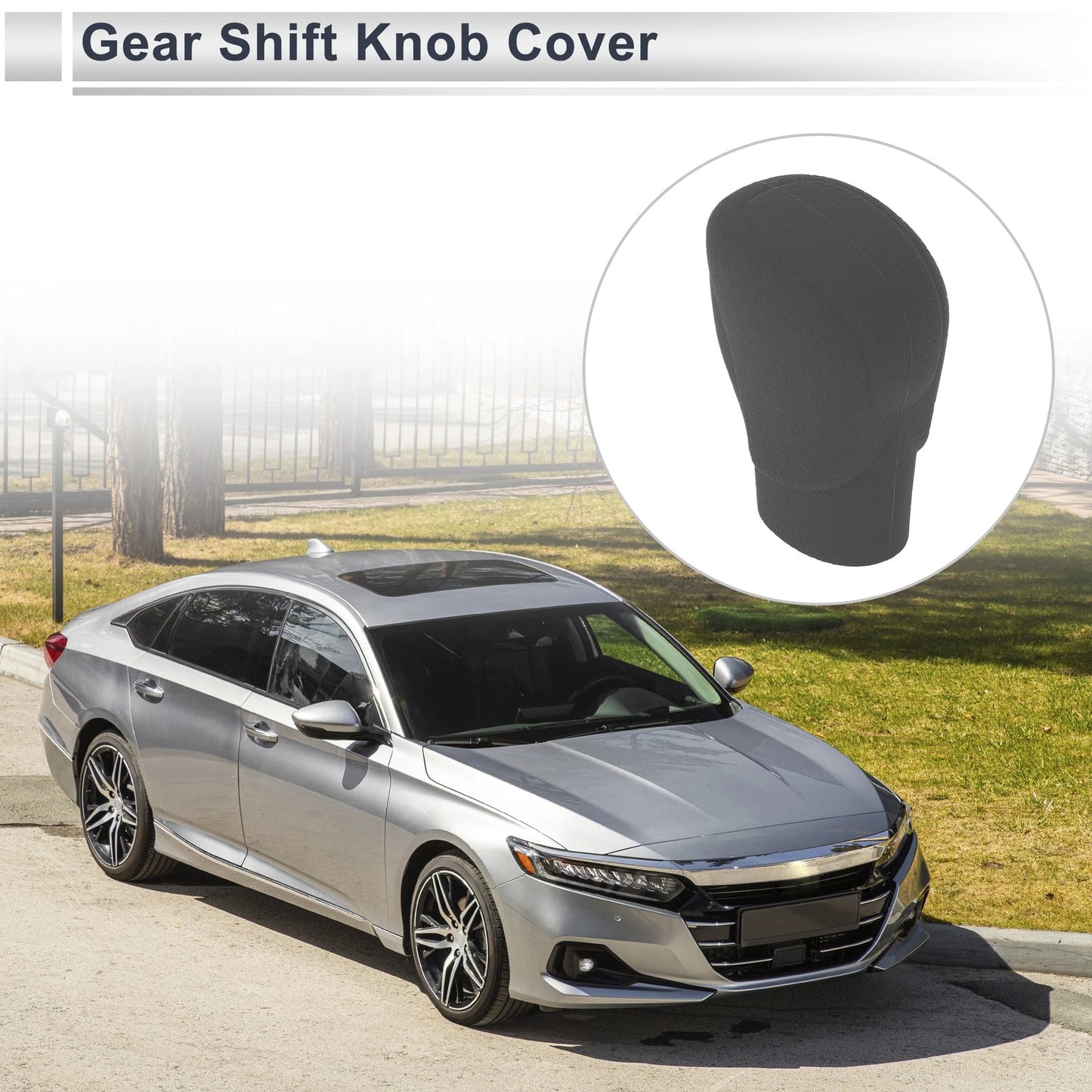 Grey Silicone Gear Shift Knob Cover for Honda Accord (2018-2022)