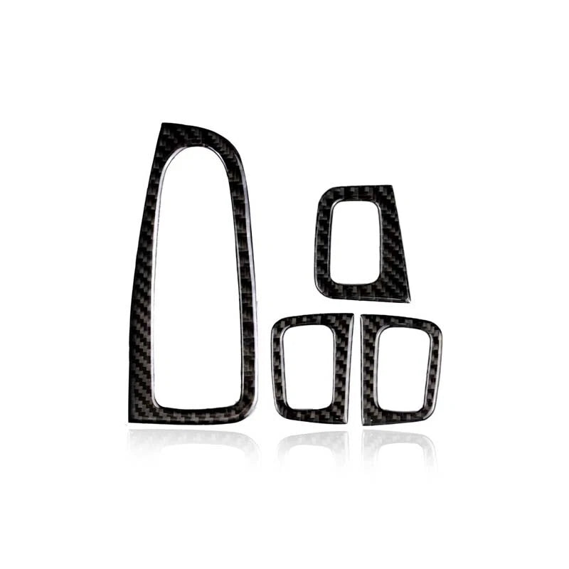 Carbon Fiber Window Switch Buttons Cover Trim Fit For Benz C GLC Class 2015-2018