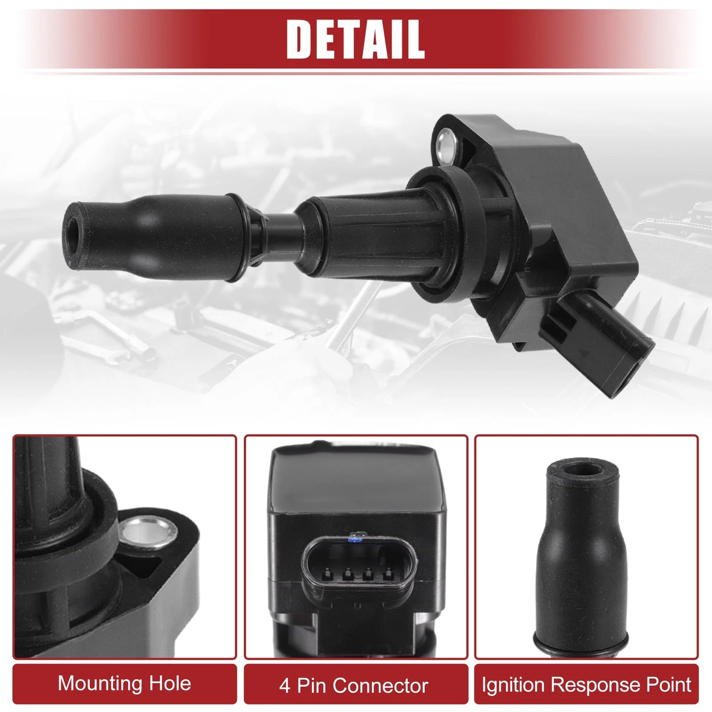 4 Pcs Ignition Coils for Kia Optima (2016-2020)