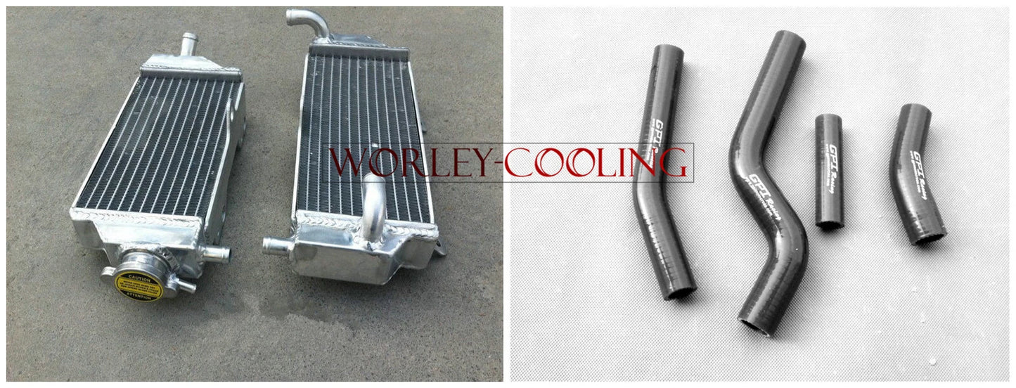 Aluminum Radiator for Yamaha WR450F WR 450 F (2012-2014) + Black Hoses
