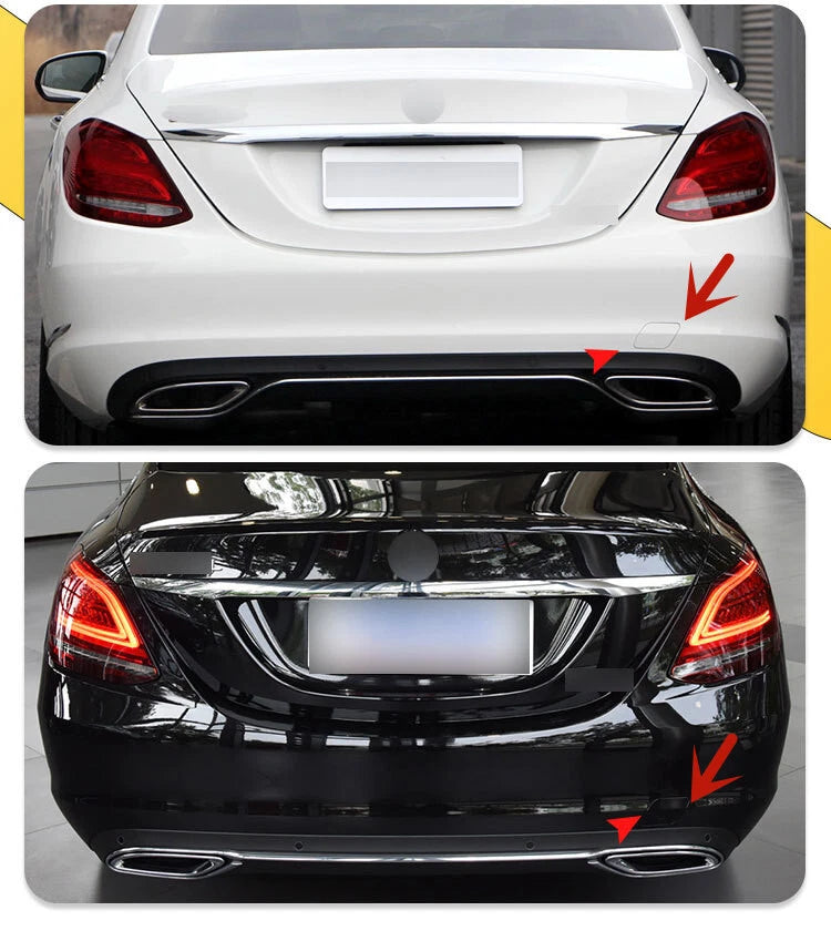 Rear Bumper Tow Hook Cover for Mercedes Benz W205 (2015–2020)