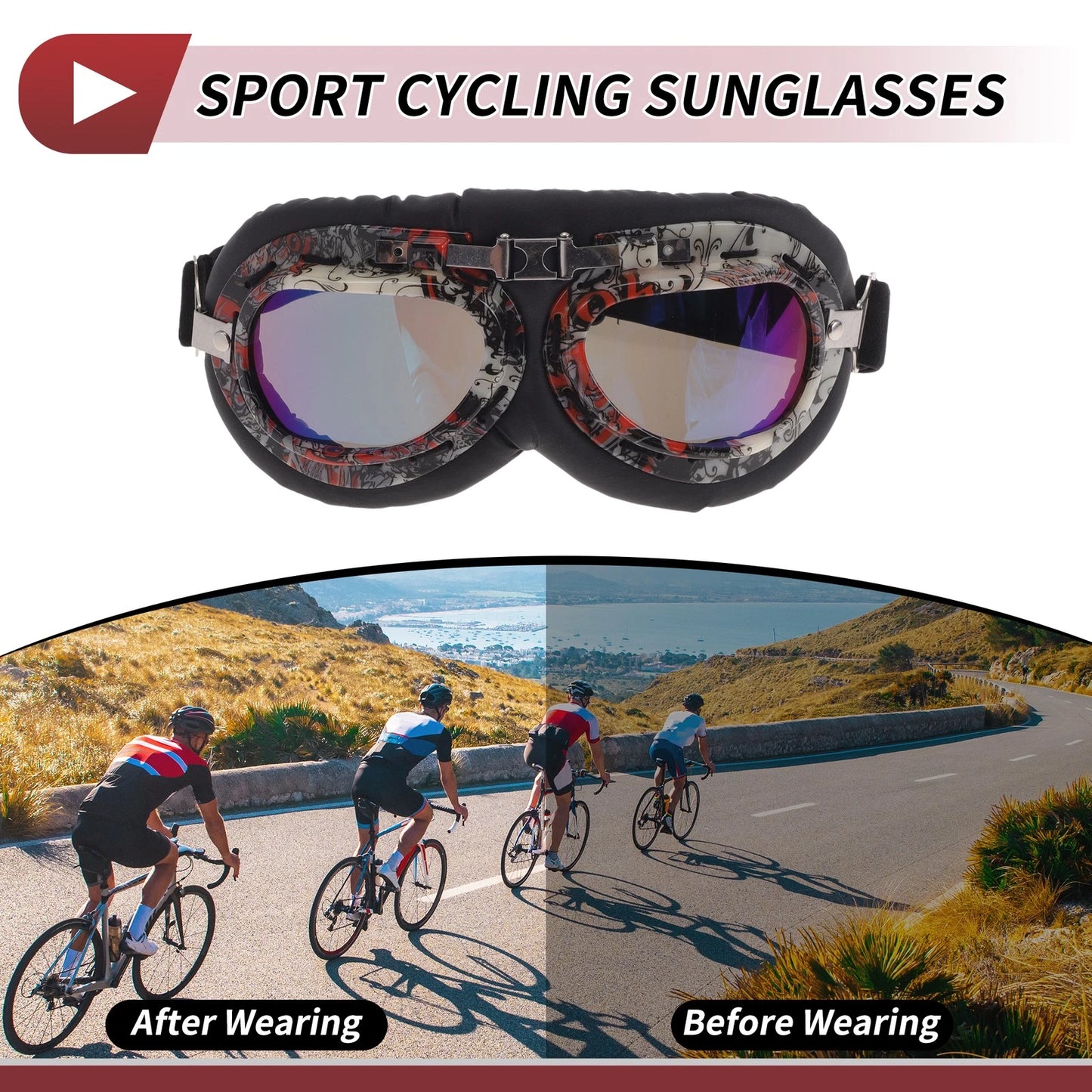 1 Pc Motorcycle Riding Goggles for Motorcycle