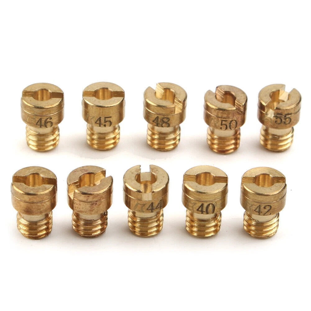 10X Main Jet M4 4mm for GY6 50cc 139QMB Scooter Keihin Carb PZ19 (2003-2023)