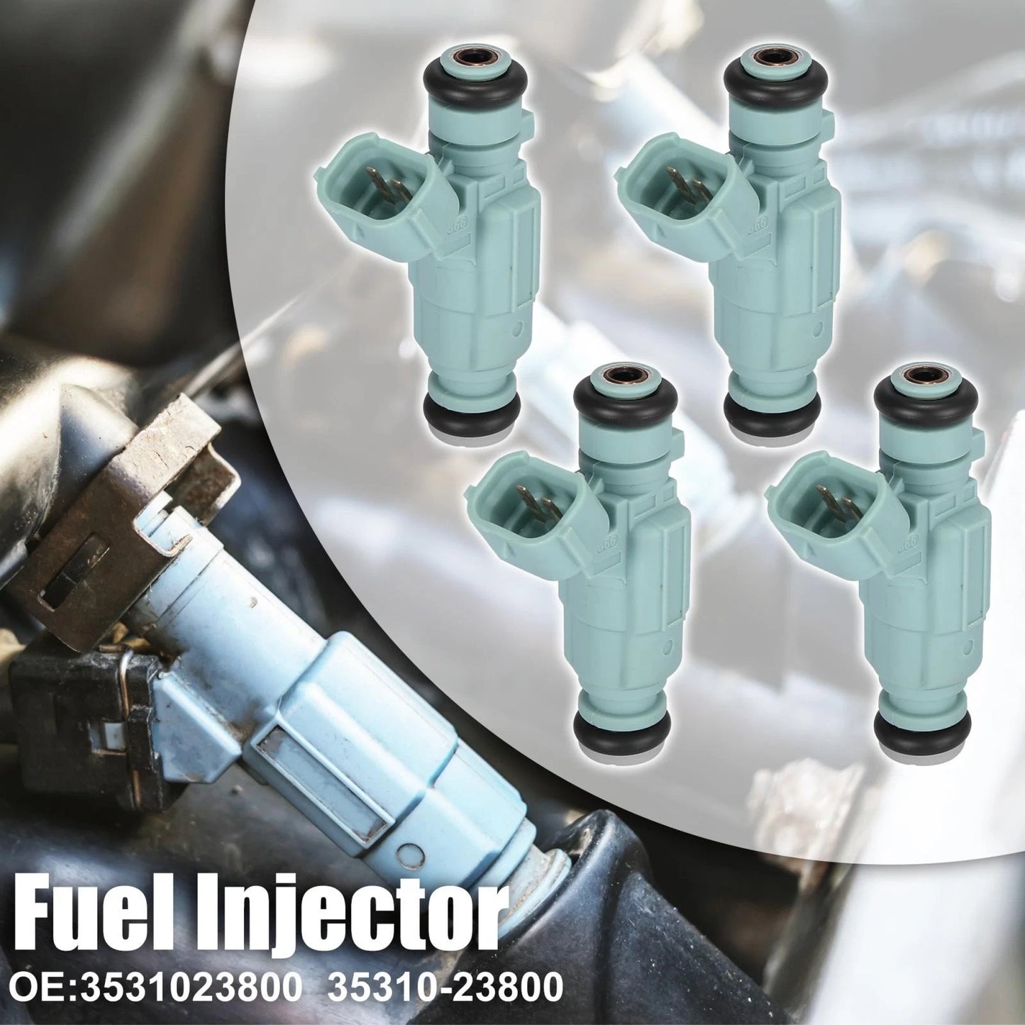 4pcs Fuel Injectors for Kia Soul, Spectra, Spectra5 (2010-2011, 2008-2009)